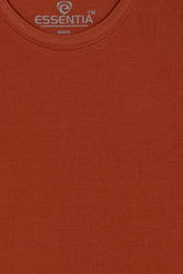 Rust Men's Textured T-Shirt